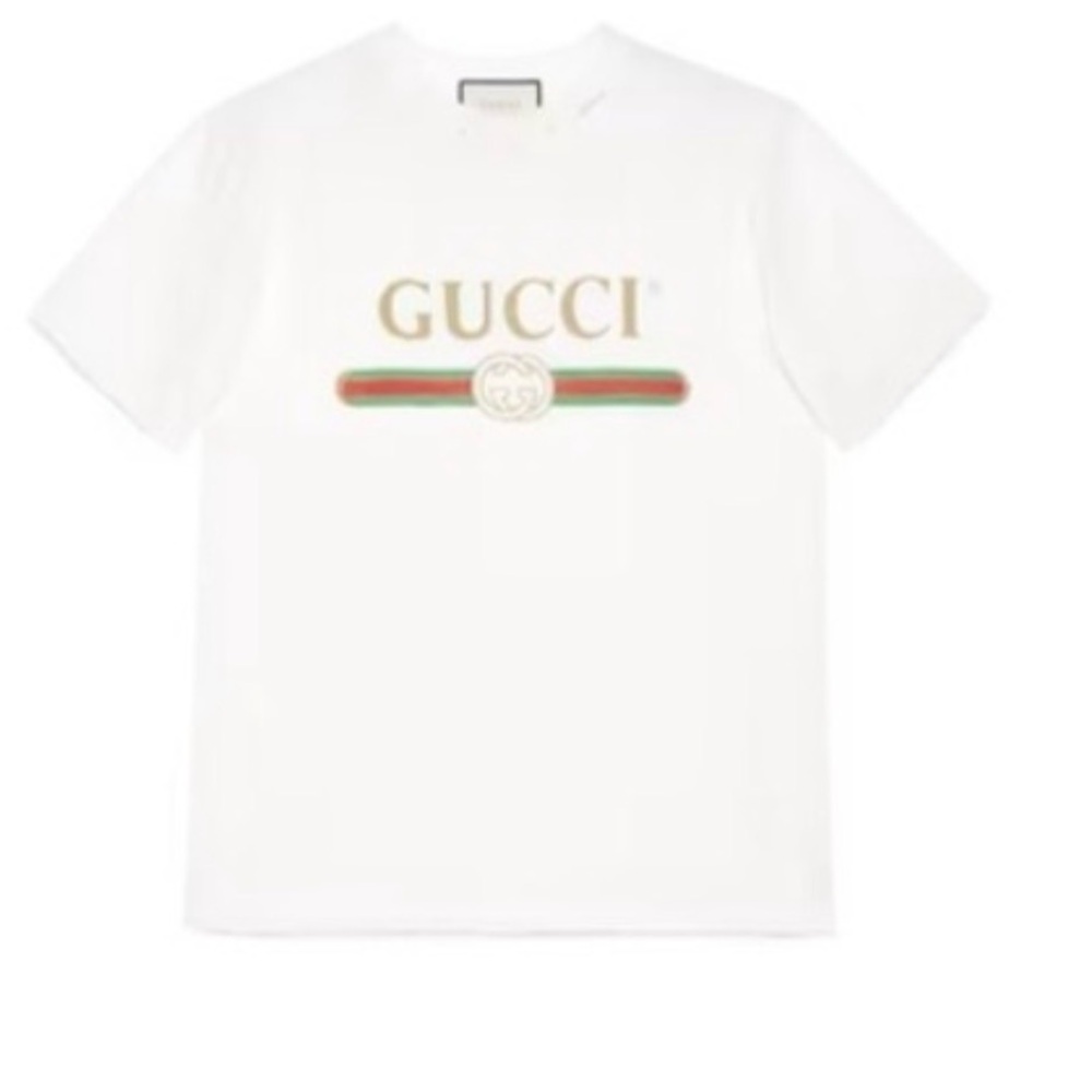 Oversize T-shirt with Gucci logo
